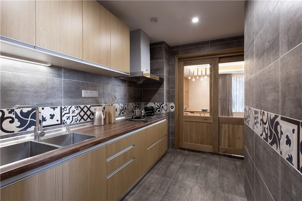 佛山裝修公司日式風格室內(nèi)裝修效果圖-廚房