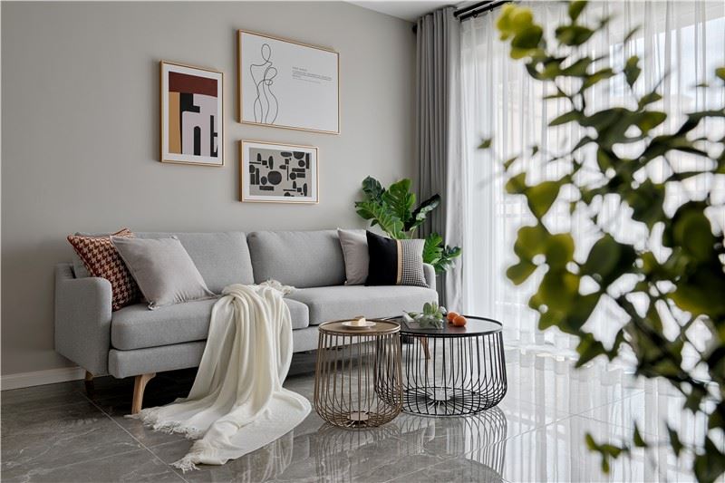 江門(mén)市美的公園天下北歐風(fēng)格三居室裝修案例