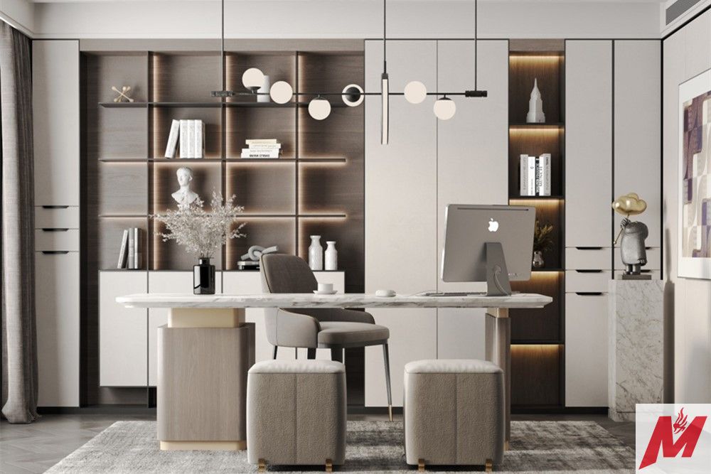 江門(mén)市銀泉花園輕奢風(fēng)格四居室裝修案例