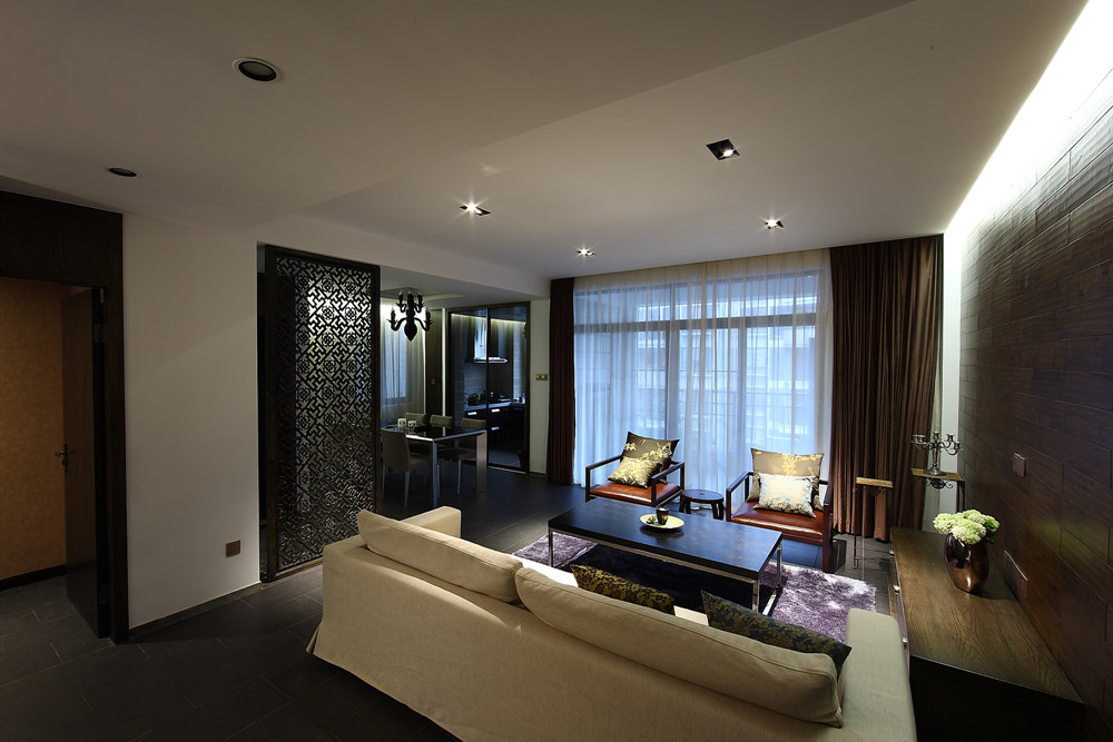 無錫市華潤橡樹灣萬象公館商鋪新中式風(fēng)格二居室裝修案例