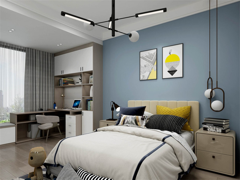 廣州市保利公園九里輕奢風(fēng)格四居室裝修案例