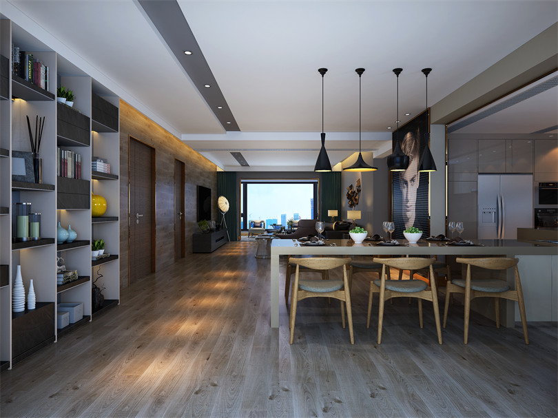 廣州市中?？党禽p奢風格四居室裝修案例