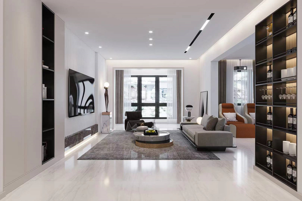 連云港市興業(yè)&middot;大學(xué)里現(xiàn)代簡約風(fēng)格三居室裝修案例