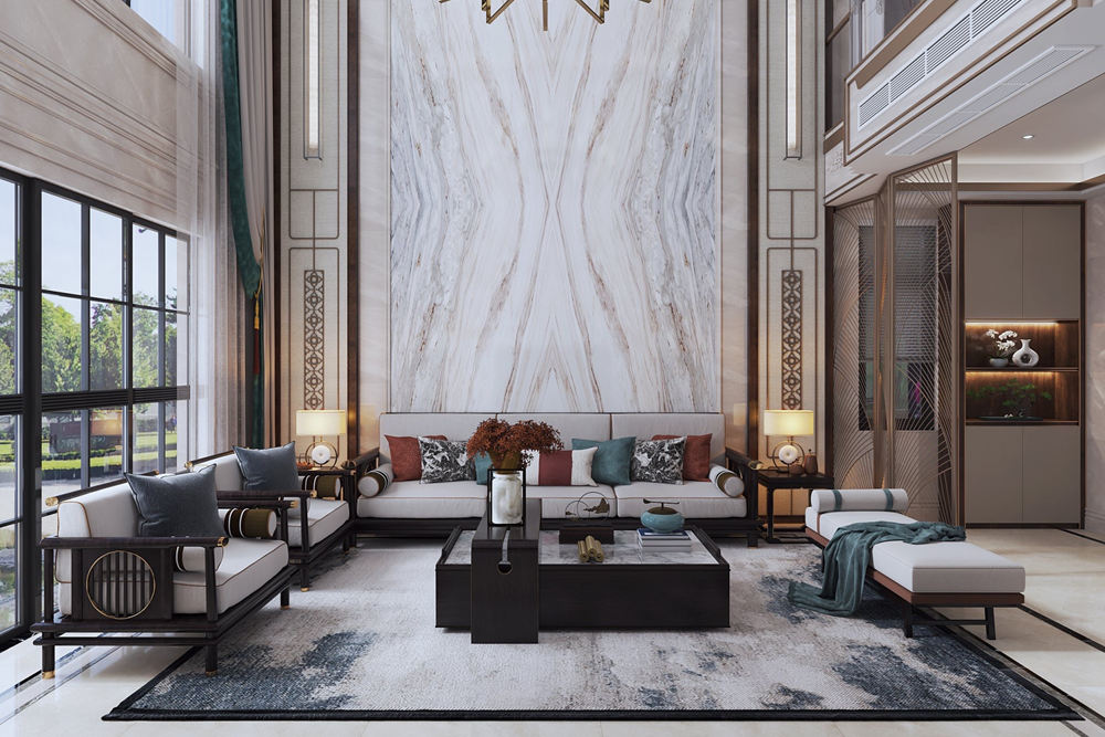 云浮市安福樓輕奢風(fēng)格別墅裝修案例