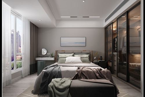 玉林市中央時代現(xiàn)代簡約風(fēng)格三居室裝修案例