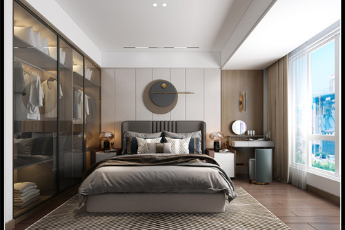 玉林市美家園現(xiàn)代簡約風(fēng)格三居室裝修案例