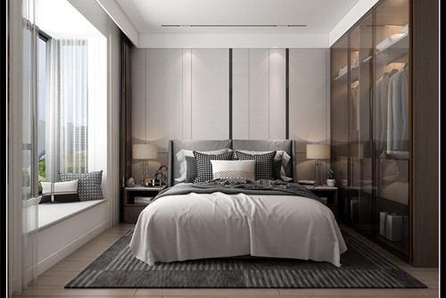 玉林市金碧苑現(xiàn)代簡(jiǎn)約風(fēng)格三居室裝修案例