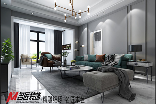 梧州市寶石園現(xiàn)代簡約風(fēng)格三居室裝修案例