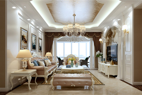 德陽市天悅灣.歐式風(fēng)格三居室裝修案例