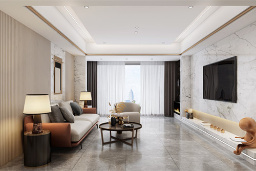 德陽(yáng)市朝陽(yáng)東路161號(hào)院新中式風(fēng)格三居室裝修案例