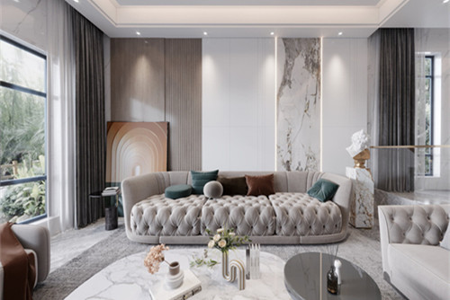 陽江市恒大名都美式風(fēng)格別墅裝修案例