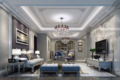 ?？谑斜坦饒@劍橋郡歐式風(fēng)格四居室裝修案例