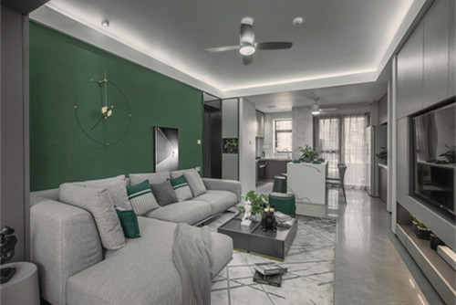 ?？谑协h(huán)球100寶龍城現(xiàn)代簡約風(fēng)格三居室裝修案例