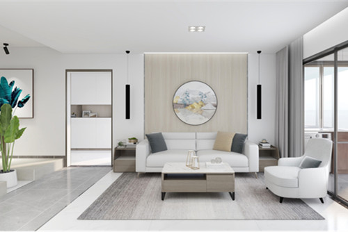 ?？谑袏W林匹克花園現(xiàn)代簡約風(fēng)格三居室裝修案例