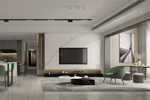 ?？谑心蠂崴钩莿e墅現(xiàn)代簡約風(fēng)格四居室裝修案例