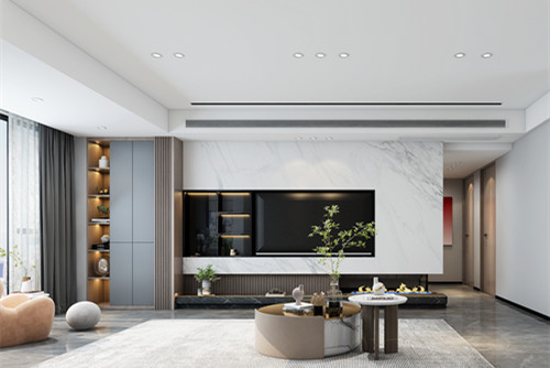 江門市萊茵華庭現(xiàn)代簡(jiǎn)約風(fēng)格三居室裝修案例