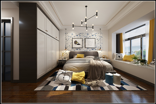 佛山市保利閱江臺現(xiàn)代簡約風(fēng)格三居室裝修案例