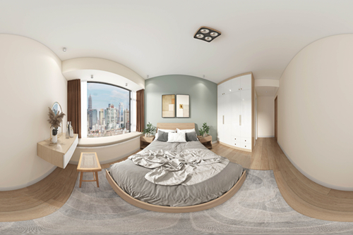 江門市東慶北路小區(qū)北歐風(fēng)格三居室裝修案例