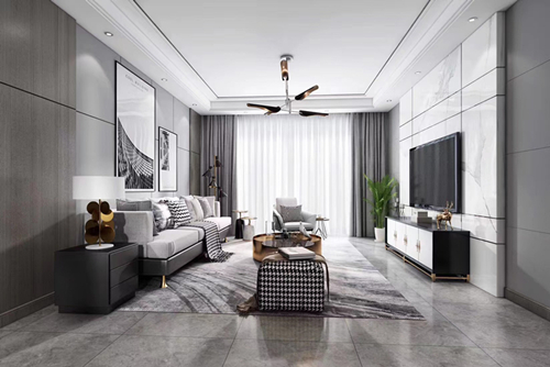 江門(mén)市新會(huì)碧桂園現(xiàn)代風(fēng)格三居室裝修案例