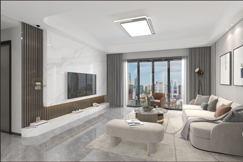 江門(mén)市銀泉花園現(xiàn)代風(fēng)格三居室裝修案例