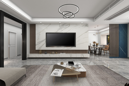 江門市東方明珠現(xiàn)代風格三居室裝修案例