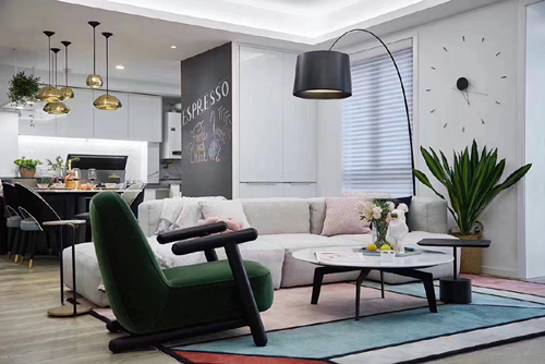 江門(mén)市五邑碧桂園北歐風(fēng)格三居室裝修案例