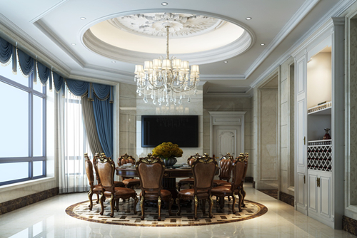 中山市遠洋城萬象花園歐式風格別墅裝修案例