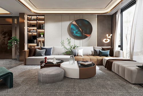 河源市雅居樂花園現(xiàn)代簡(jiǎn)約風(fēng)格四居室裝修案例