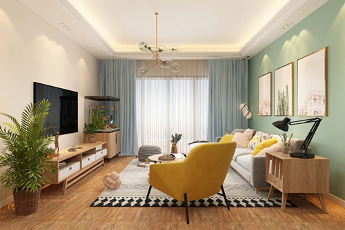 廣州市怡港花園北歐風(fēng)格四居室裝修案例