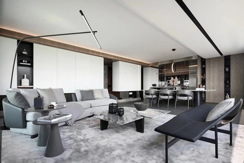 涼山彝族自治州百貨公司百貨站生活區(qū)現代風格平層裝修案例