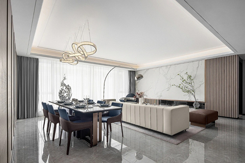 涼山彝族自治州百貨公司百貨站生活區(qū)現代風格四居室裝修案例