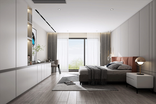 ?？谑薪先思椰F(xiàn)代風(fēng)格三居室裝修案例