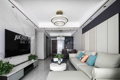 嘉興市大眾湖濱花園現(xiàn)代簡約風格三居室裝修案例