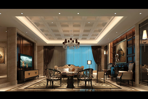 合肥市新錦成&middot;拾光云錦歐式風(fēng)格別墅裝修案例