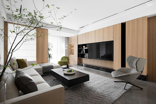 江門市江海碧桂園現(xiàn)代風(fēng)格三居室裝修案例