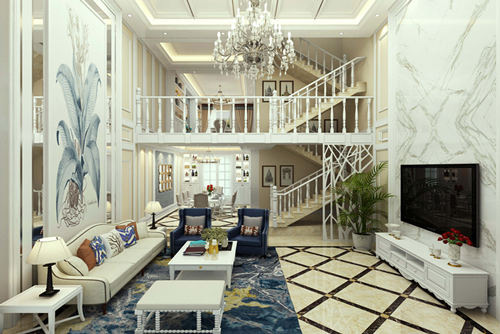 曲靖市匯景園歐式風(fēng)格別墅裝修案例