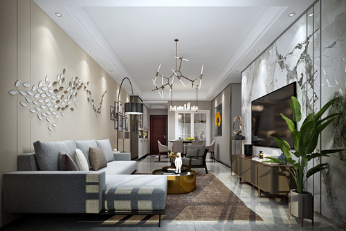 三明市碧?；▓@現(xiàn)代簡(jiǎn)約風(fēng)格三居室裝修案例