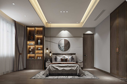 三明市碧?；▓@新中式風(fēng)格別墅裝修案例