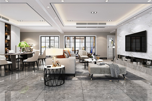 中山市雅居樂劍橋郡現(xiàn)代簡約風格四居室裝修案例