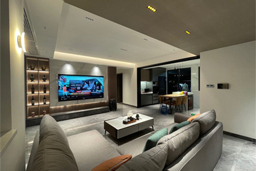 中山市雅居樂民森迪茵湖小鎮(zhèn)輕奢風(fēng)格三居室裝修案例