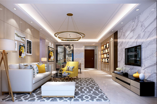 中山市盛東豪庭現(xiàn)代簡約風格四居室裝修案例