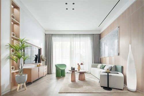 江門(mén)市美的公園天下北歐風(fēng)格三居室裝修案例