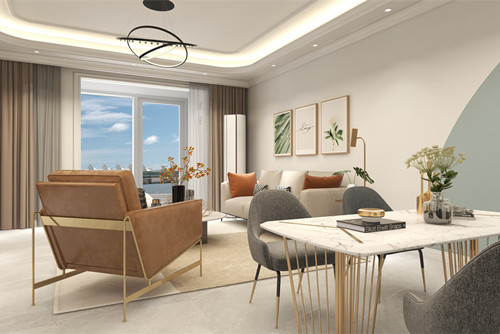 ?？谑邪埢▓@現(xiàn)代簡約風(fēng)格三居室裝修案例