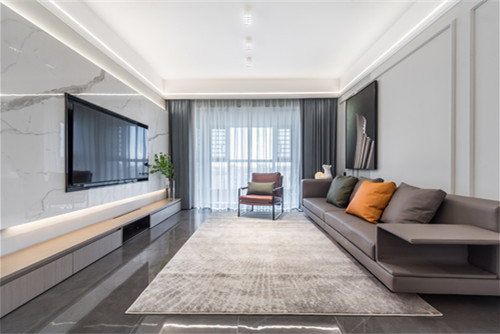 ?？谑懈蹗u花園現(xiàn)代簡約風(fēng)格四居室裝修案例