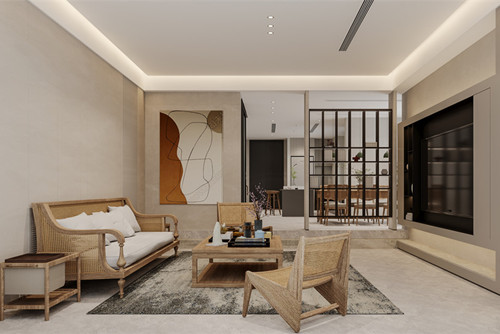 ?？谑泻？谌A潤中心現(xiàn)代簡約風(fēng)格別墅裝修案例