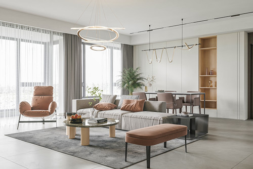 廣州市云溪四季現(xiàn)代簡約風(fēng)格三居室裝修案例