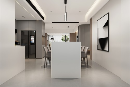 汕頭市海璟天翡花園現(xiàn)代風(fēng)格三居室裝修案例