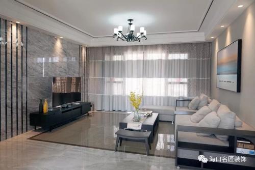 海口市和泓海棠府現(xiàn)代簡約風(fēng)格三居室裝修案例