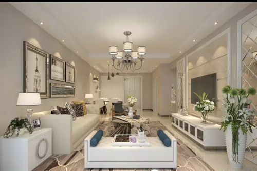 貴港市郁江灣花園現(xiàn)代簡約風格三居室裝修案例