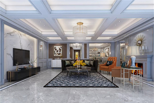 合肥市龍湖怡康&middot;湖城大境美式風格別墅裝修案例